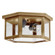 Flush One Light Flush Mount in Antique Brass (196|4604-AB-MED2-CLR)