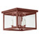 Flush Three Light Flush Mount in Antique Copper (196|4904-AC-LT3-CLR)