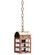 Adams One Light Hanging Lantern in Antique Brass (196|6112-AB-MED-CLR)