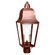 Imperial Two Light Post Mount in Antique Copper (196|6413-AC-LT2-CLR)