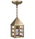 York One Light Hanging Lantern in Antique Brass (196|7112-AB-MED-CLR)