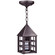 York One Light Hanging Lantern in Dark Brass (196|7112-DB-MED-CSG)