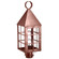 York One Light Post Mount in Antique Copper (196|7153-AC-CIM-CSG)