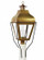 Stanfield One Light Post Mount in Antique Brass (196|7653-AB-CIM-CLR)