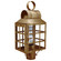 Lynn One Light Post Mount in Antique Brass (196|8133-AB-CIM-SMG)