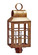 Lynn Three Light Post Mount in Antique Brass (196|8143-AB-LT3-CLR)