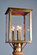 Ashford Three Light Post Mount in Antique Brass (196|8983-AB-LT3-CSG)