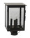 Ashford Three Light Post Mount in Dark Brass (196|8983-DB-LT3-CSG)