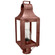 Livery One Light Post Mount in Antique Copper (196|9033-AC-CIM-CLR)