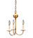 Chandelier Three Light Hanging Lantern in Antique Brass (196|903-AB-LT3)