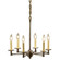 Chandelier Six Light Hanging Lantern in Dark Antique Brass (196|935-DAB-LT6)
