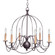 Chandelier Six Light Hanging Lantern in Dark Brass (196|940-DB-LT6)