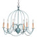 Chandelier Six Light Hanging Lantern in Verdi Gris (196|940-VG-LT6)