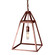 Foyer One Light Hanging Lantern in Antique Copper (196|9722-AC-MED-NG)