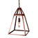 Foyer One Light Hanging Lantern in Antique Copper (196|9722-AC-MED-SMG)