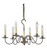 Chandelier Six Light Hanging Lantern in Dark Antique Brass (196|982-DAB-LT6)