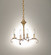 Chandelier Four Light Hanging Lantern in Antique Brass (196|984-AB-LT4)