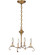 Chandelier Four Light Hanging Lantern in Antique Brass (196|984-AB-LT4)