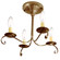 Chandelier Four Light Flush Mount in Antique Brass (196|984F-AB-LT4)