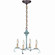 Chandelier Four Light Hanging Lantern in Verdi Gris (196|984-VG-LT4)
