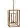 Foyer Two Light Hanging Lantern in Antique Brass (196|SS1016-AB-LT2-CLR)
