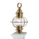 American Onion One Light Post Mount in Aged Brass (185|1711-AG-CL)