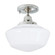 Schoolhouse One Light Flush Mount in Polish Nickel With Shiny Opal Glass (185|5361F-PN-SO)