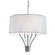 Diamond Four Light Chandelier in Polished Nickel With White Shade (185|8292-PN-WS)