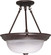 Two Light Semi Flush Mount in Old Bronze (72|60-209)