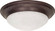 Twist and Lock Old Bronze Three Light Flush Mount in Old Bronze (72|60-282)