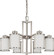 Odeon Six Light Chandelier in Brushed Nickel (72|60-2853)