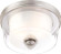 Decker Two Light Flush Mount in Brushed Nickel (72|60-4651)