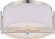 Gemini Two Light Flush Mount in Brushed Nickel (72|60-4761)