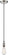 Vintage One Light Pendant in Polished Nickel (72|60-5405)
