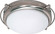 Polaris Two Light Flush Mount in Brushed Nickel (72|60-608)