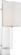 Vesey One Light Wall Sconce in Polished Nickel / White Fabric (72|60-6693)