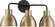 Sloan Three Light Vanity in Matte Black / Burnished Brass (72|60-6793)