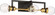 Intention Three Light Vanity in Warm Brass / Black (72|60-6973)