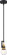 Intention One Light Mini Pendant in Warm Brass / Black (72|60-6975)