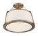 Cutty Three Light Semi Flush Mount in Burnished Brass (72|60-6997)