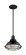 Newbridge One Light Pendant in Gloss Black / Silver (72|60-7003)