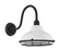 Newbridge One Light Outdoor Wall Mount in Gloss White / Textured Black (72|60-7022)