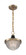 Faro One Light Pendant in Burnished Brass / Black Accents (72|60-7059)