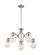 Skybridge Five Light Chandelier in Brushed Nickel (72|60-7115)