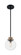 Axis One Light Pendant in Matte Black / Brass (72|60-7121)