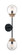 Axis Two Light Wall Sconce in Matte Black / Brass (72|60-7122)