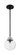 Axis One Light Pendant in Matte Black / Brushed Nickel Accents (72|60-7131)