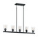 Bransel Five Light Island Pendant in Matte Black (72|60-7286)