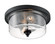 Bransel Two Light Flush Mount in Matte Black (72|60-7290)