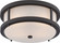 Willis LED Outdoor Flush Mount in Textured Black / Antique White Glass (72|62-653)